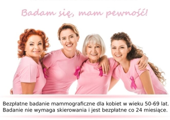 Bezpłatne badania mammograficzne w SPGZOZ w Nowym Wiśniczu